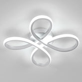 Lampa Sufitowa LED 30W w Kształcie Kwiatu – Srebrna